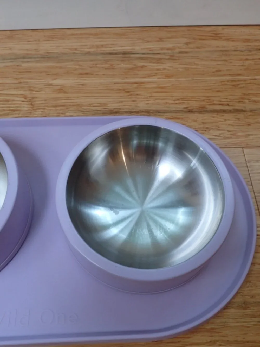 Wild One Stainless Steel Dog Bowl & Mat Lilac/Lavendar